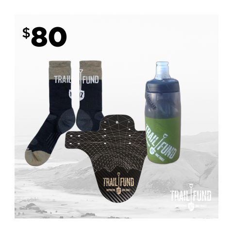 $80 bundle - socks, bottle and mudguard